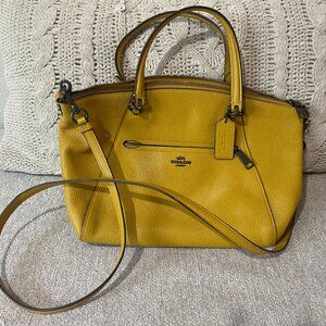 Like new: mustard leather Coach hobo bag